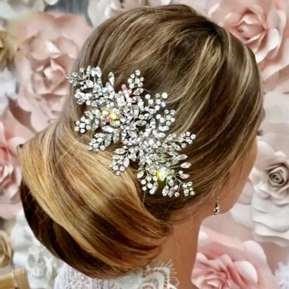 Austrian Crystal Bridal Hair Comb Melba