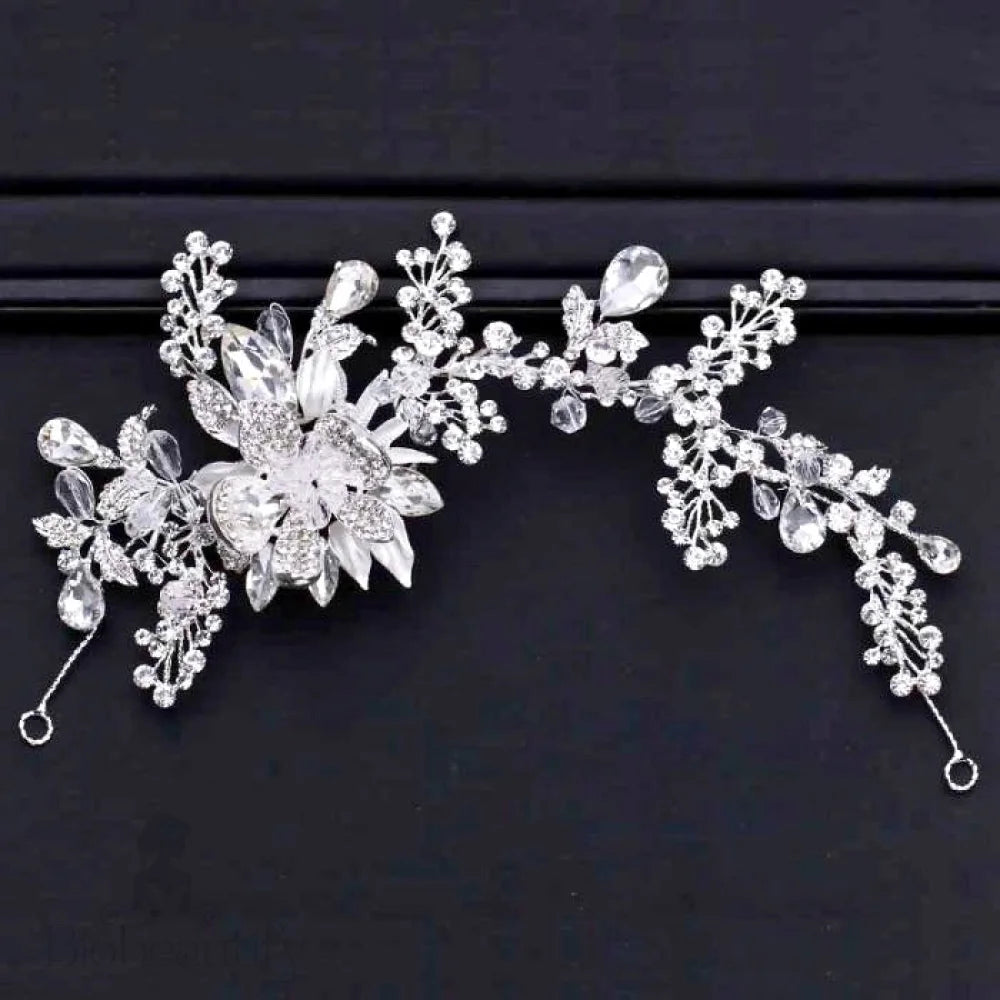 Austrian Crystal Bridal Headband Stephanie Hair Vine