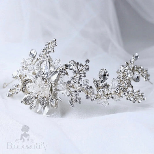 Austrian Crystal Bridal Headband Stephanie Hair Vine