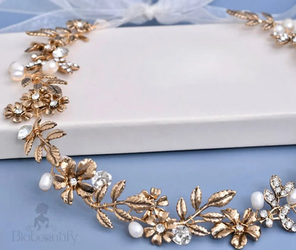 Avalon Vintage Bridal Belt With Pearl And Rhinestone Details