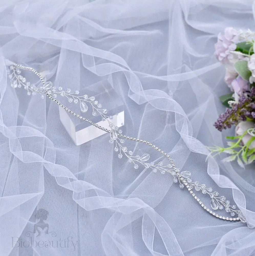 Aya Crystal Bridal Hair Vine