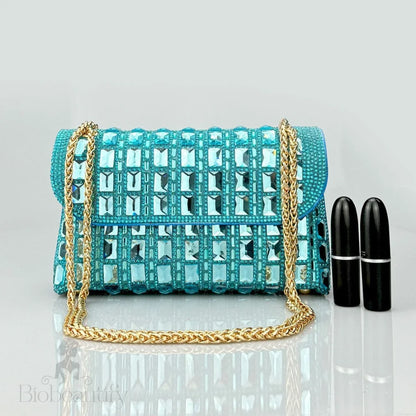 Ayesha Clutch Bag With Gemstones