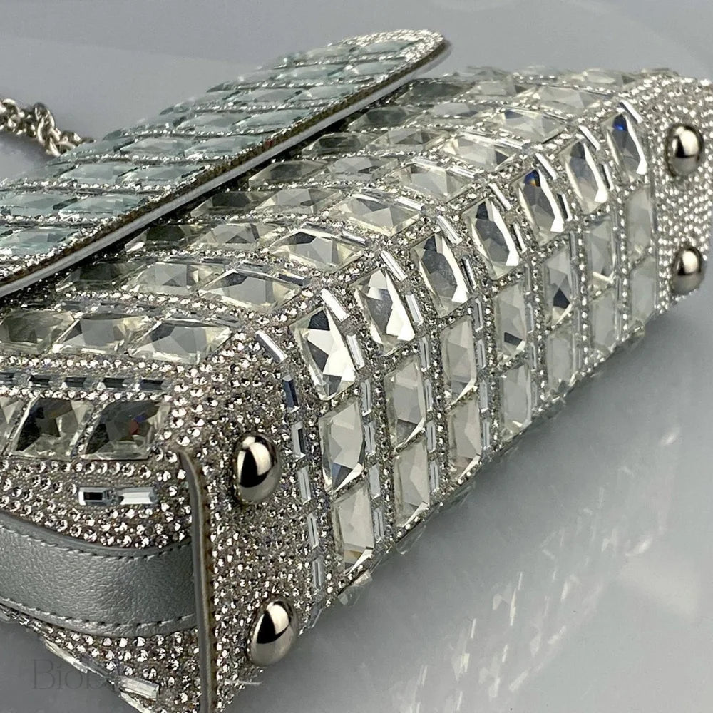 Ayesha Clutch Bag With Gemstones