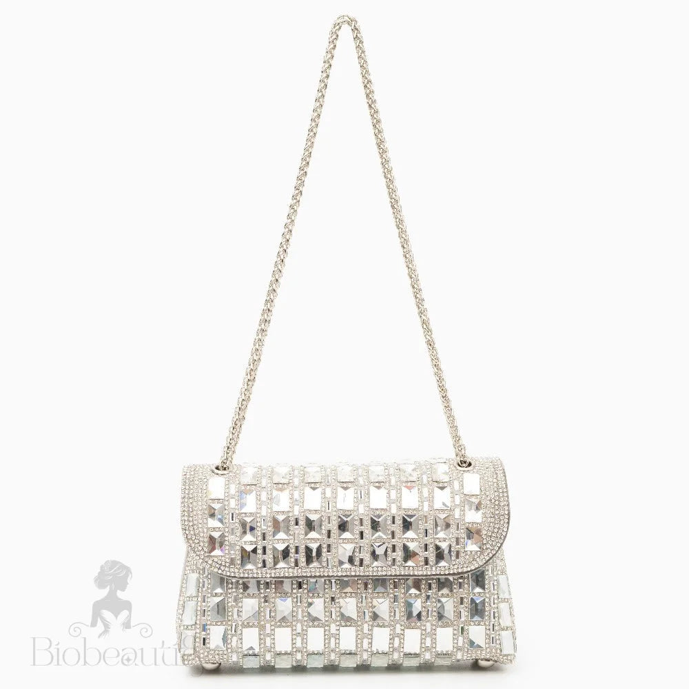 Ayesha Clutch Bag With Gemstones