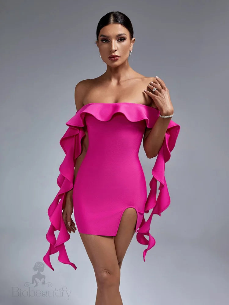 Azalea Ruffle Bandage Dress