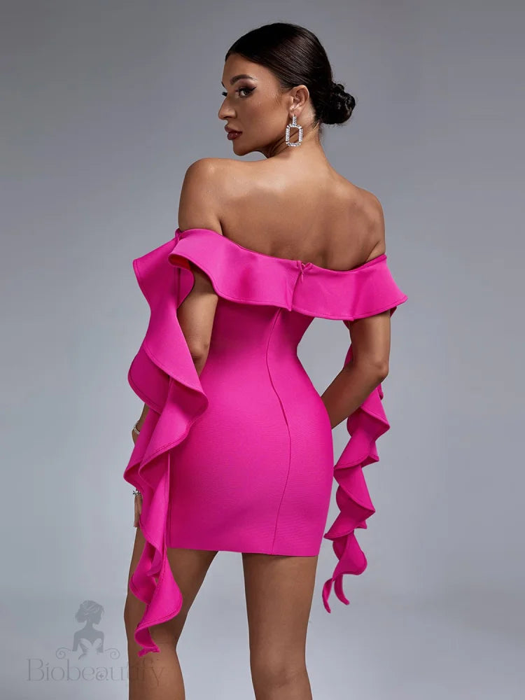 Azalea Ruffle Bandage Dress