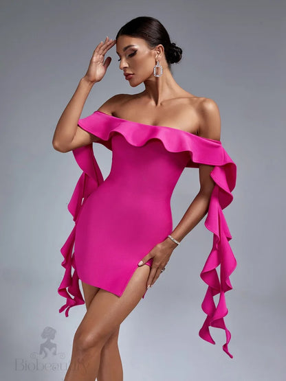 Azalea Ruffle Bandage Dress