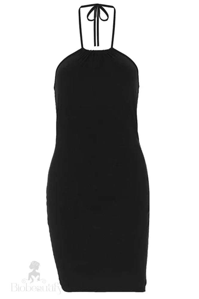 Backless Bodycon Mini Dress