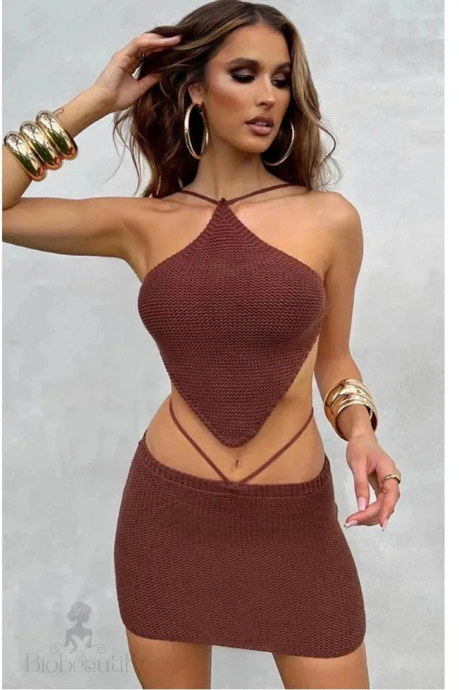 Backless Slim Fit Mini Dress