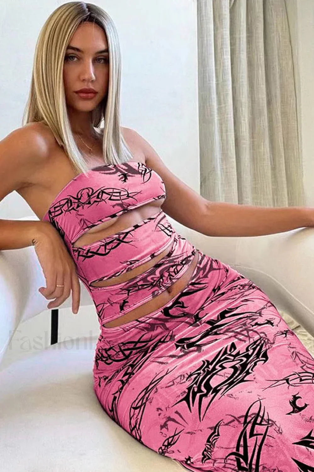 Bad Babe Stylish Mesh Maxi Dress S / 3#