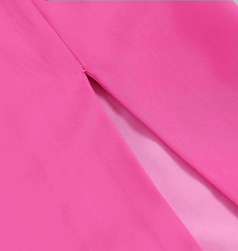 Slim Fit V-Neck Sling Dress