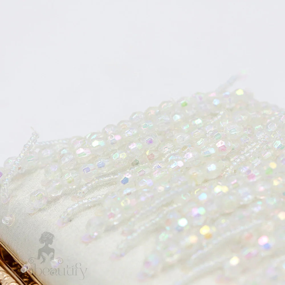 Beaded Tassel Clutch Bag By Barbara