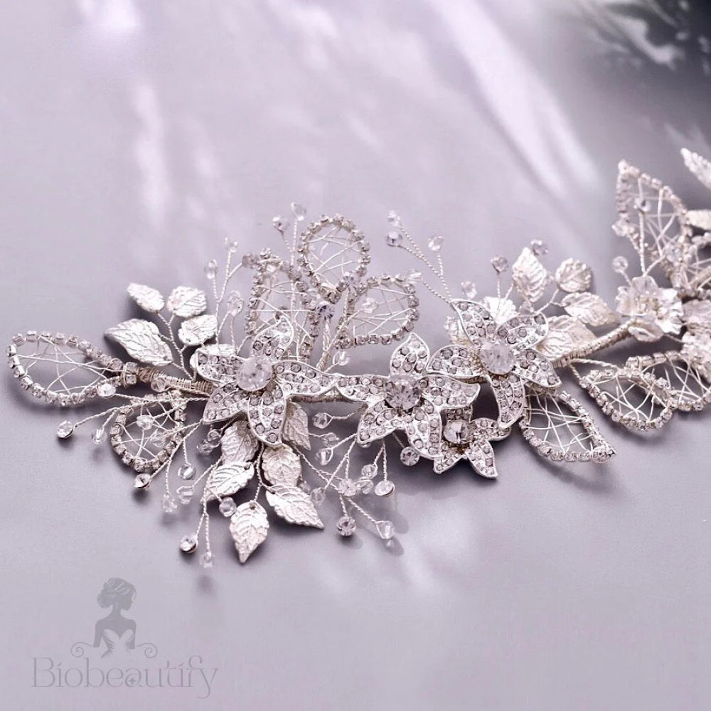 Beaumont Crystal Bridal Hairpiece In Silver And Gold