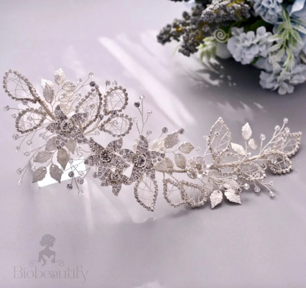 Beaumont Crystal Bridal Hairpiece In Silver And Gold