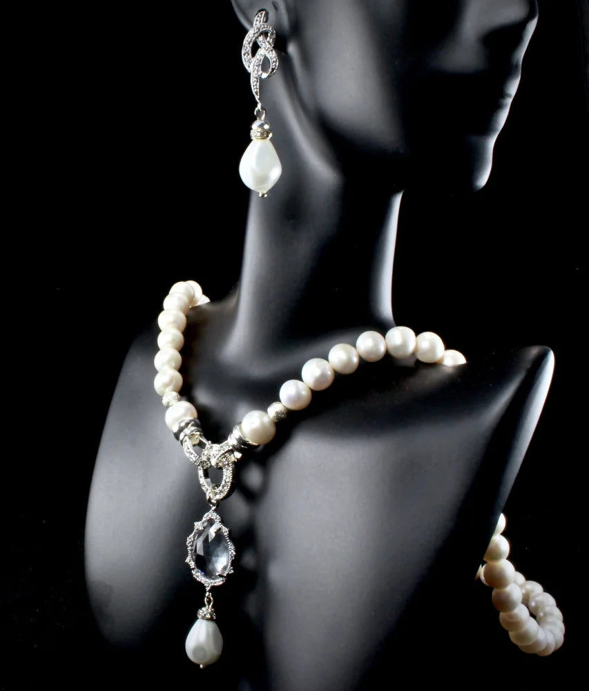 Becky Freshwater Pearl 3-Piece Bridal Jewelry Set