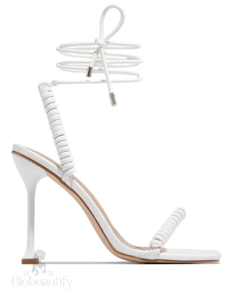 Bellita White Heels 7 /