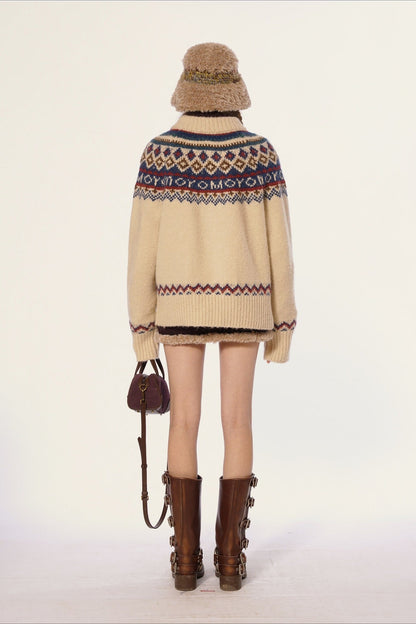Vintage Fair Isle Knit Sweater