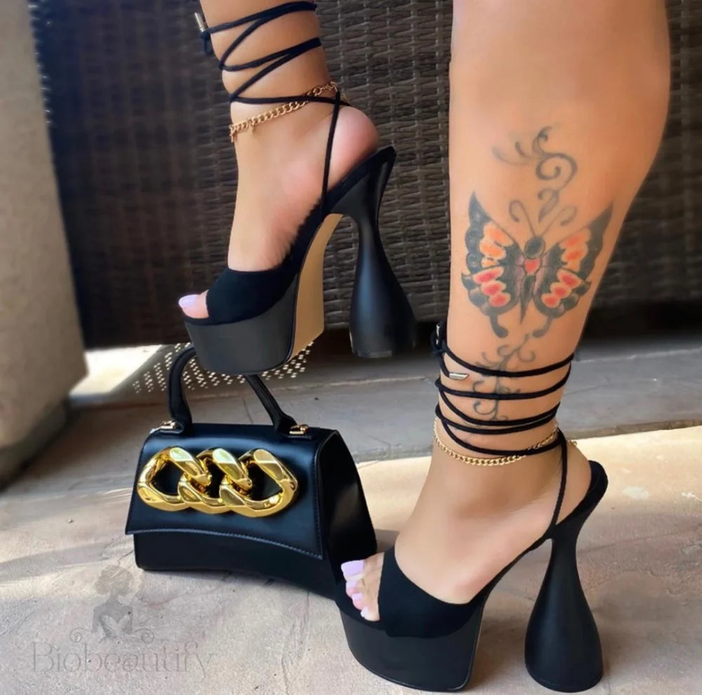 Black Coming In Hot Heels 7 /