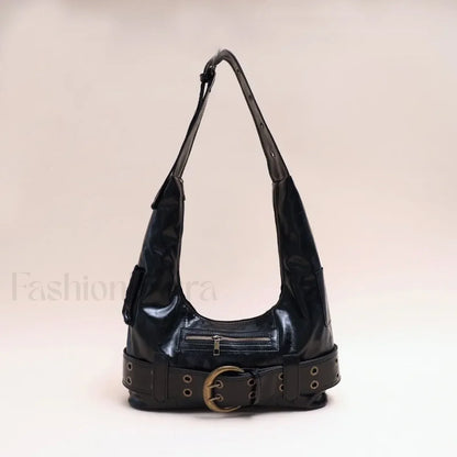Black Y2k Vintage Trend Aesthetic Gothic Tote Bag Black
