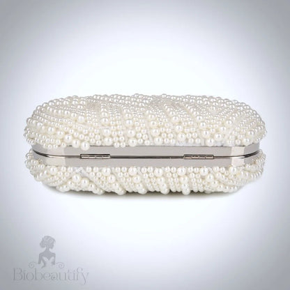 Blaire Ivory Pearl Bridal Clutch