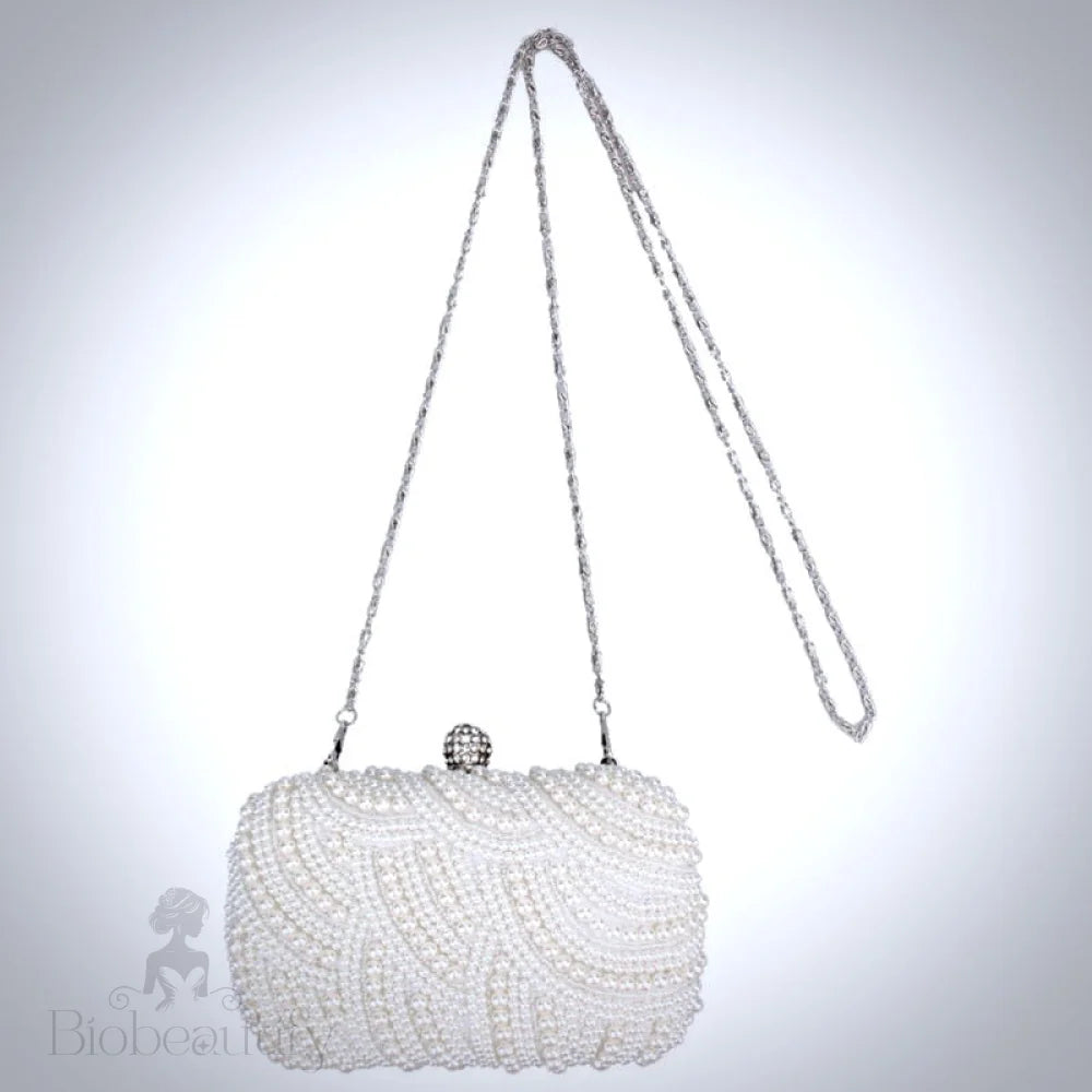 Blaire Ivory Pearl Bridal Clutch