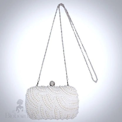 Blaire Ivory Pearl Bridal Clutch