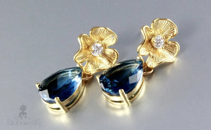 Blue Velvet Cubic Zirconia Studs