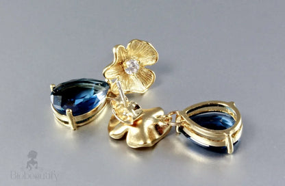 Blue Velvet Cubic Zirconia Studs