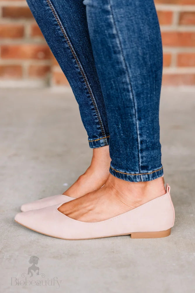 Blush Pink Flats - Can’t Walk Away 5.5 /