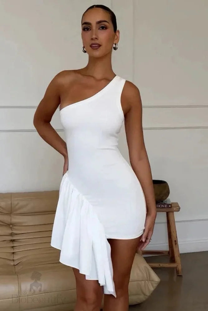 Bodycon High Waisted Backless Mini Dress