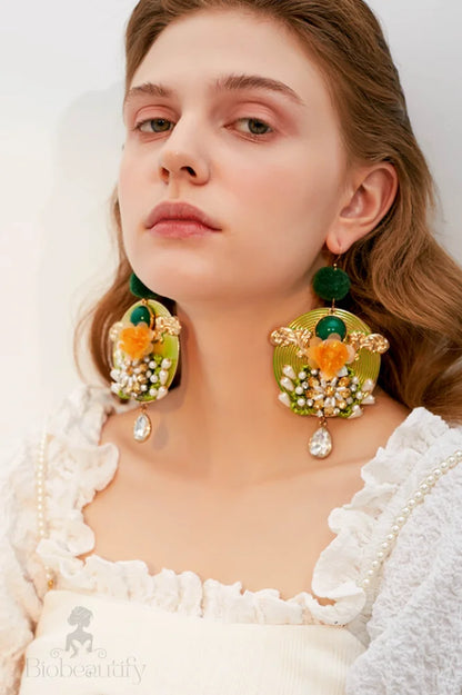 Boho Floral Earrings