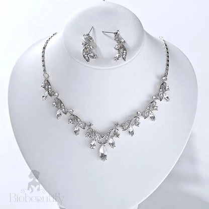 Wedding Jewelry and Accessories - Bridal 3-Piece Jewelry Set With Tiara - Available in Gold and Silver