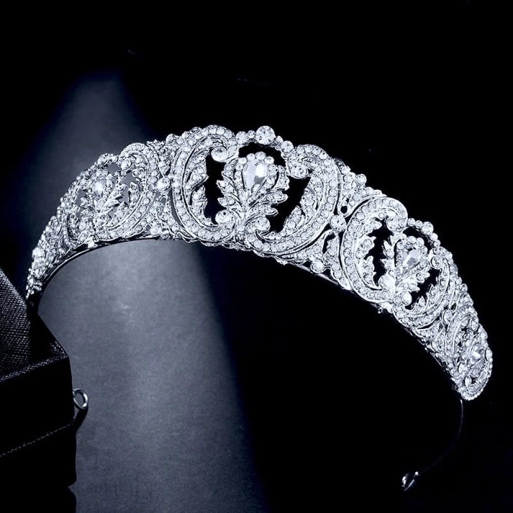 Brigitte Wedding Tiara With Crystals