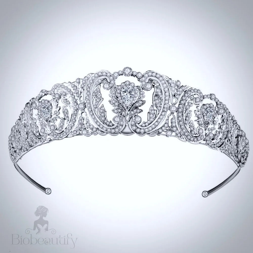 Brigitte Wedding Tiara With Crystals