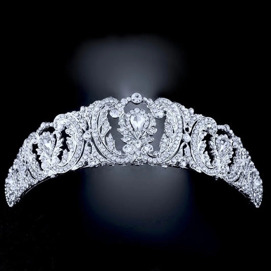 Brigitte Wedding Tiara With Crystals