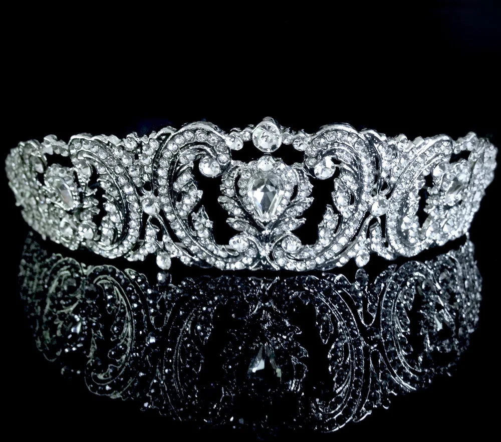 Brigitte Wedding Tiara With Crystals