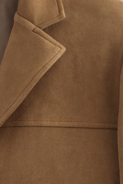 Brushed Suede Relaxed Blazer