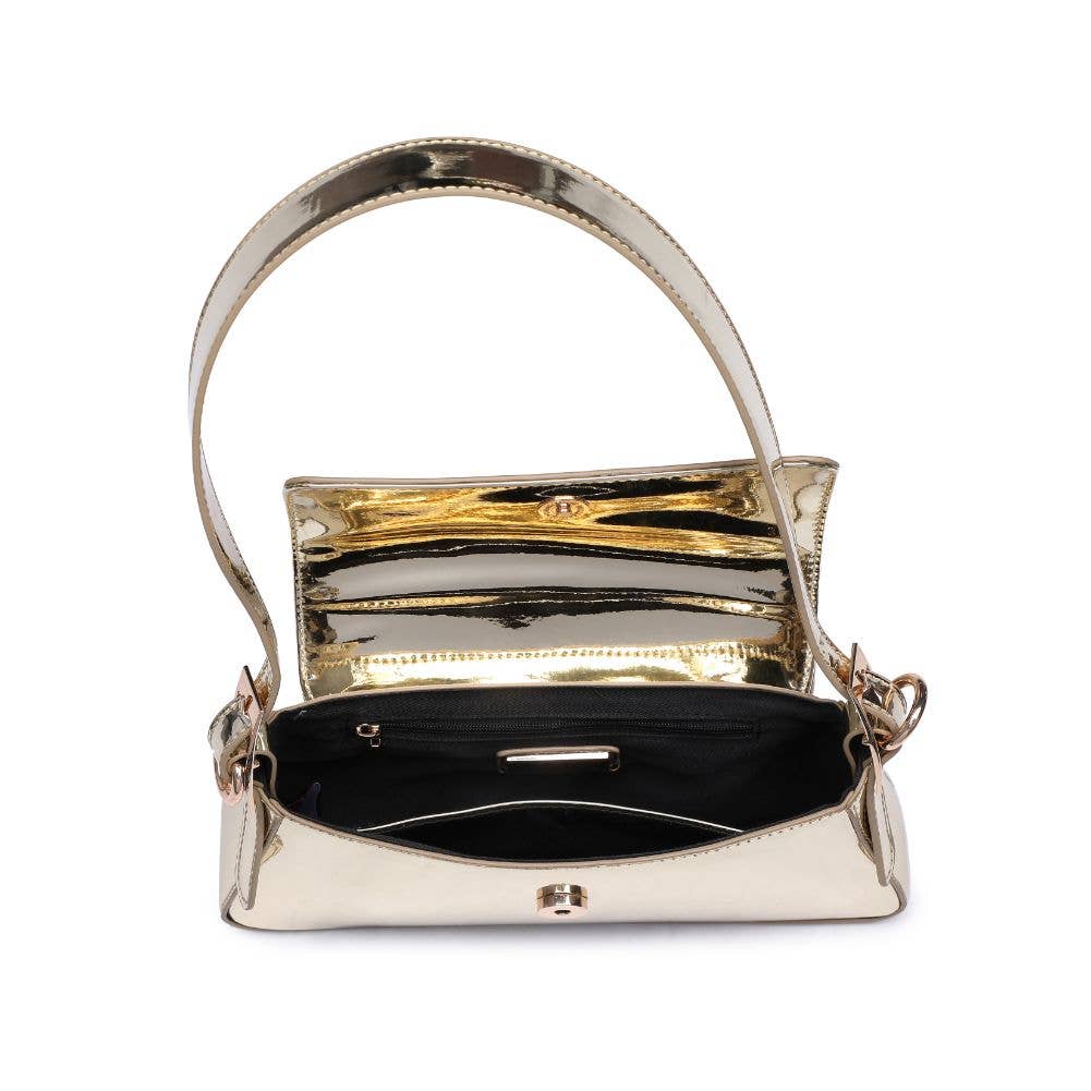 Giselle Metallic Crossbody Bag - Gold