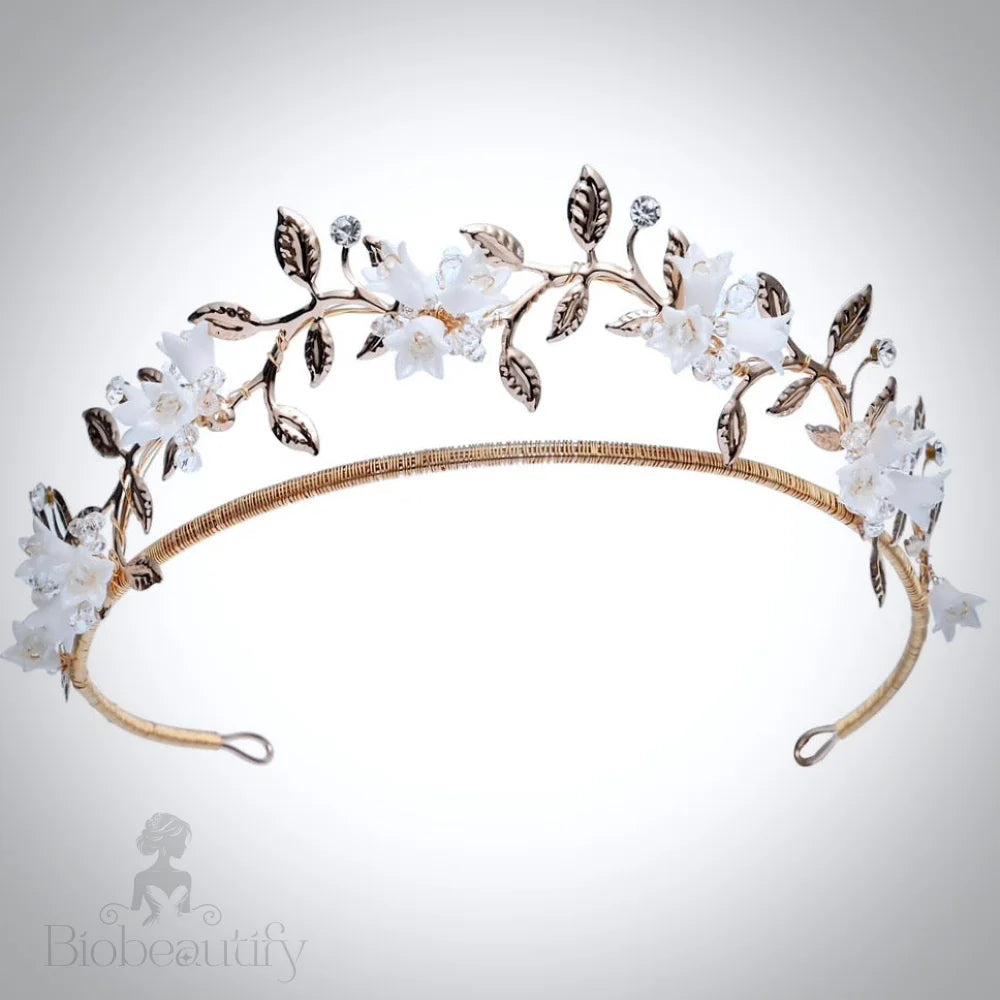 Calais Gold Bridal Tiara Double Design