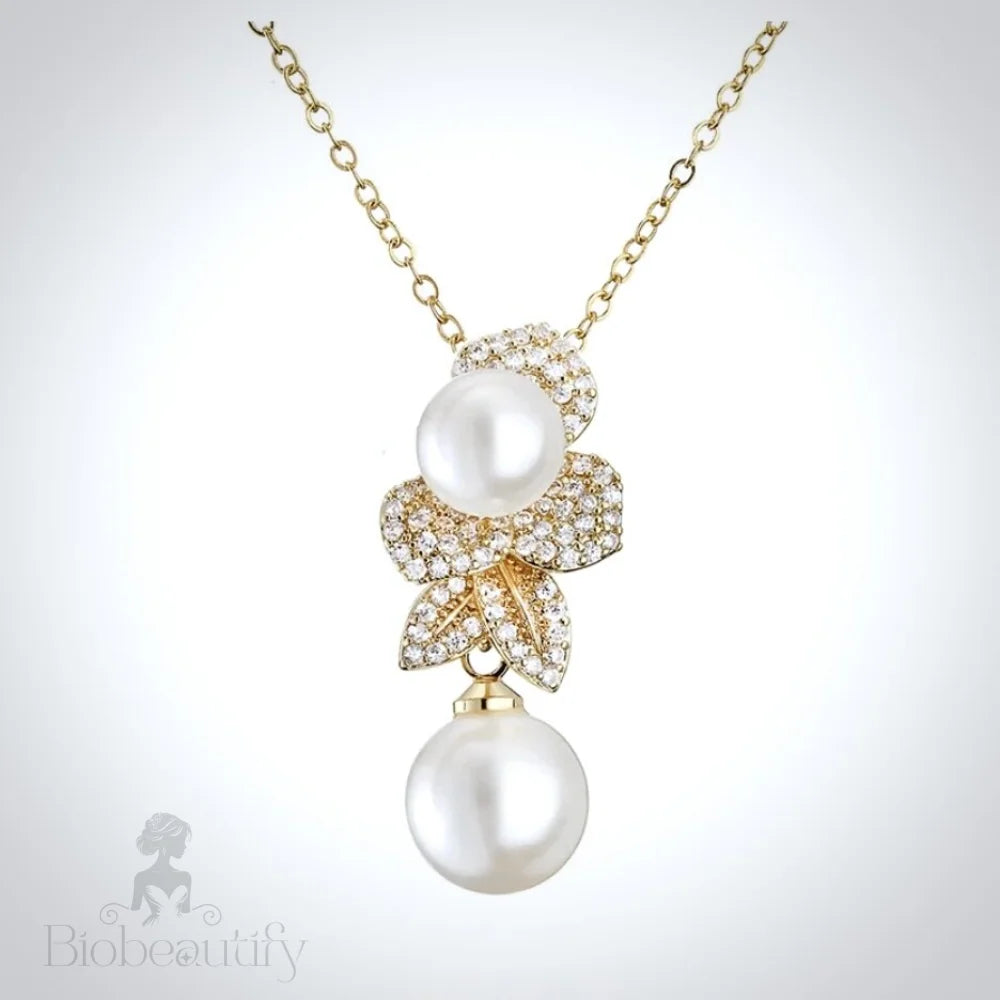 Pearl Wedding Jewelry - Pearl Bridal Necklace - Available in Gold and Silver