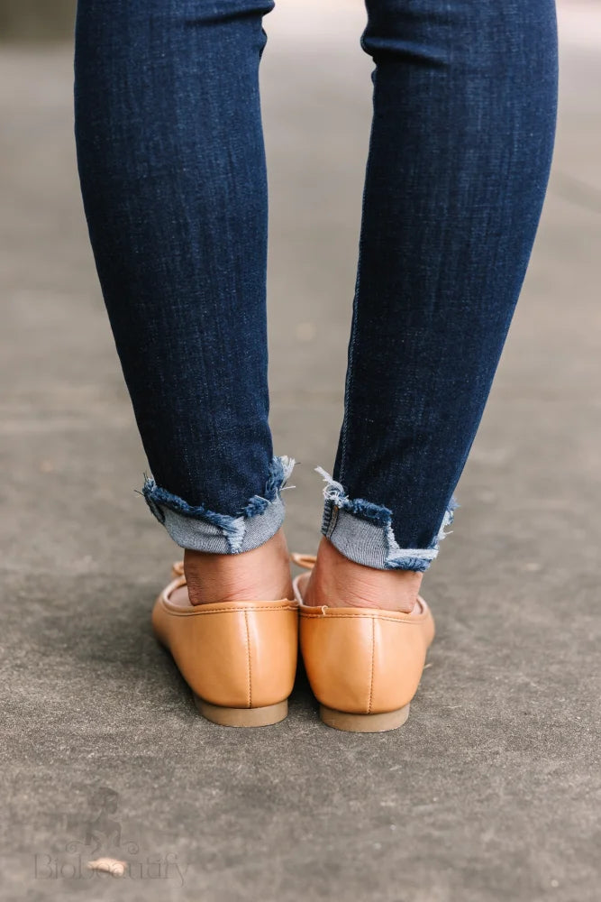 Camel Brown Ballet Flats With Pep 6.5 /