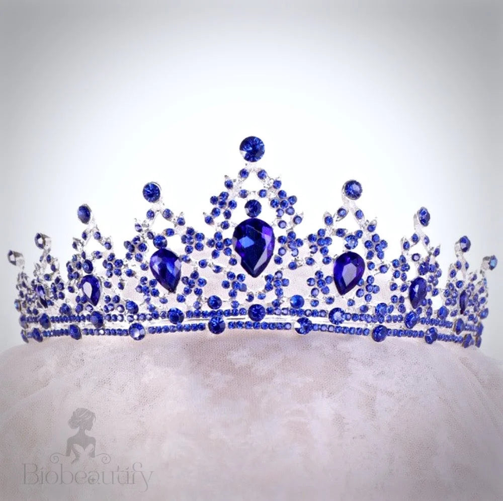 Camryn Blue Crystal Bridal Tiara