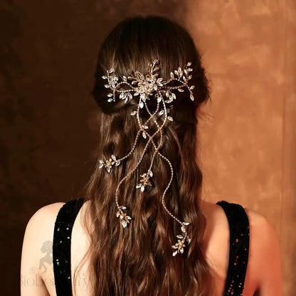 Cascading Crystal Bridal Hair Comb - Eugenie Available In Silver And Gold