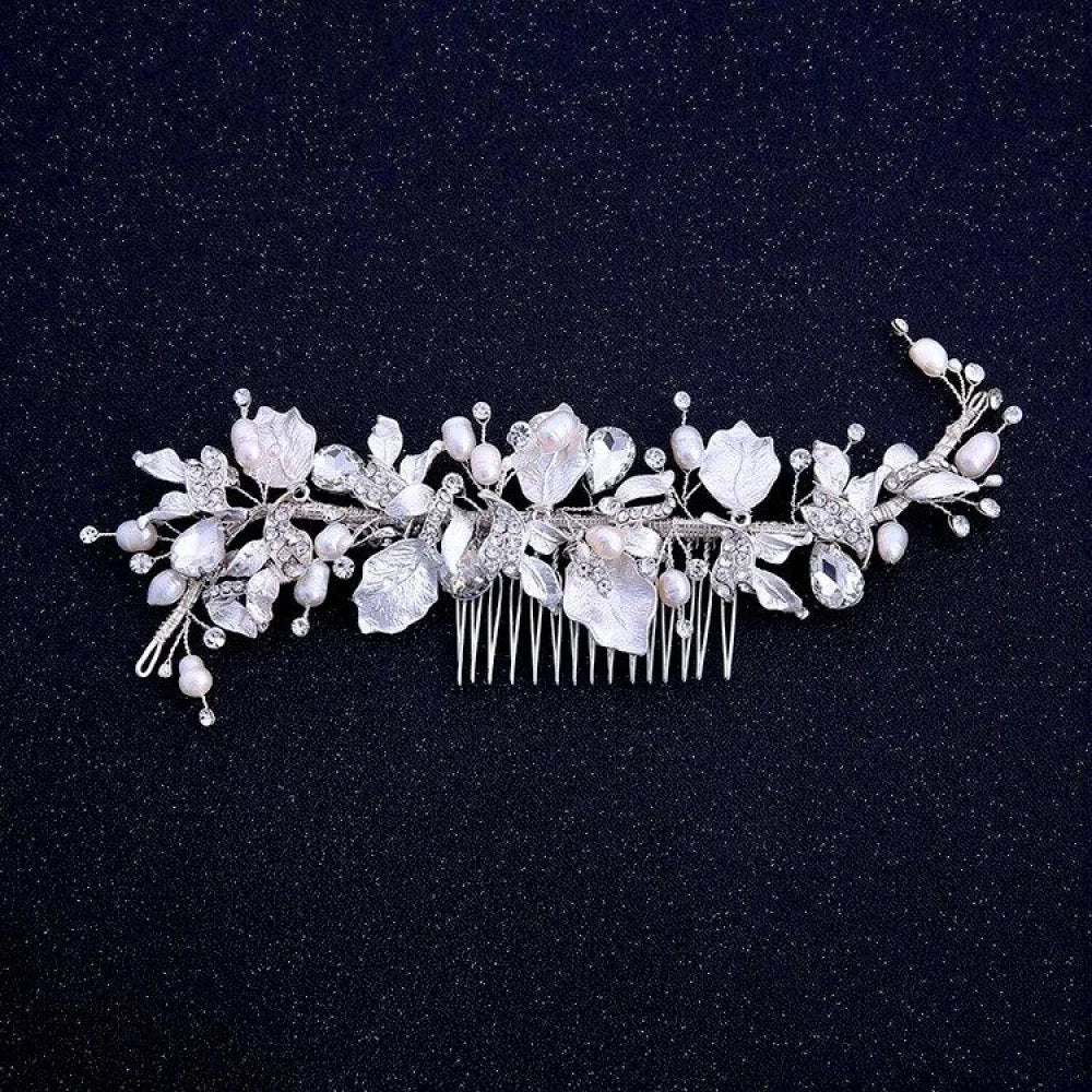 Cassidy Freshwater Pearl Crystal Bridal Hair Comb