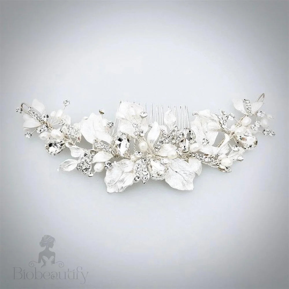 Cassidy Freshwater Pearl Crystal Bridal Hair Comb