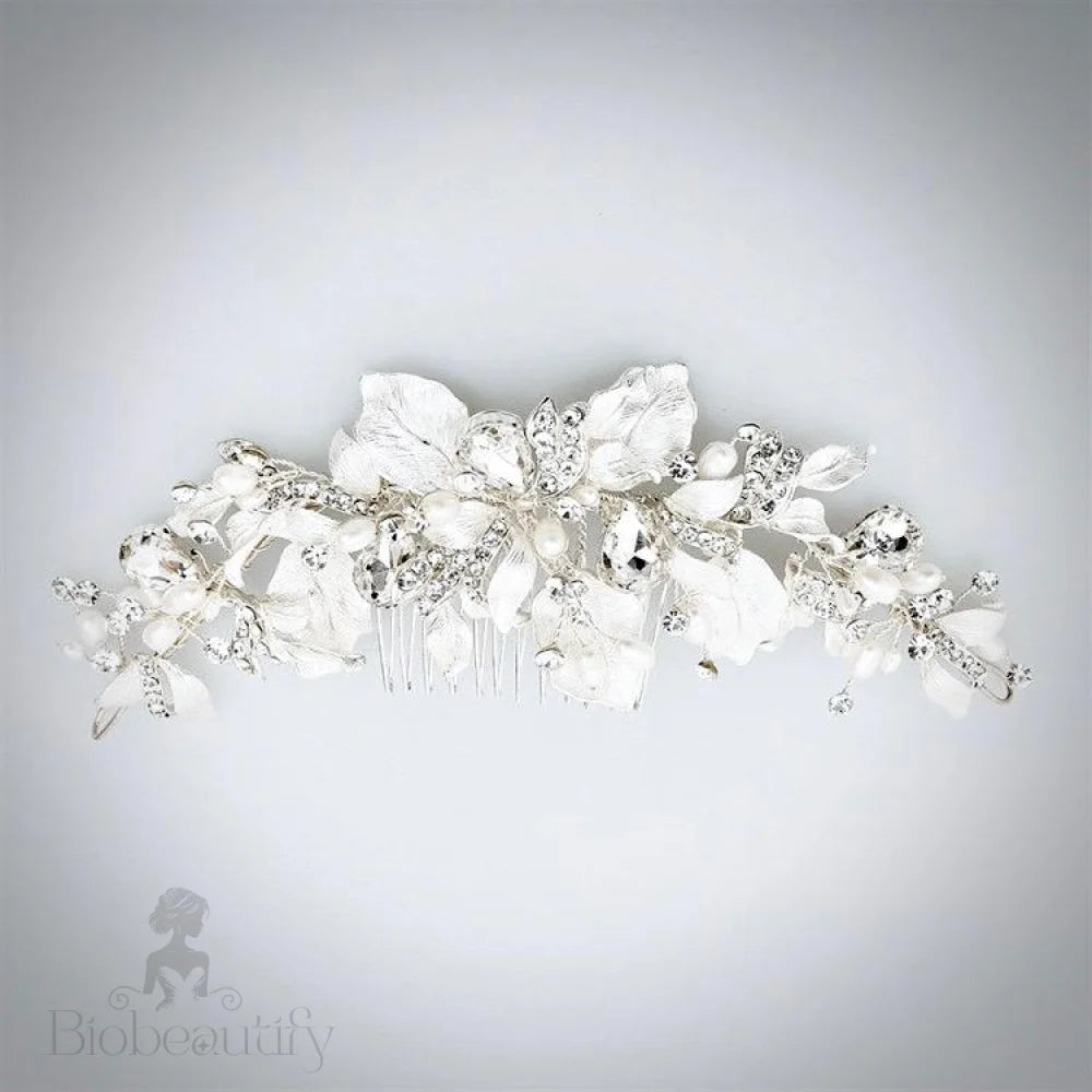 Cassidy Freshwater Pearl Crystal Bridal Hair Comb