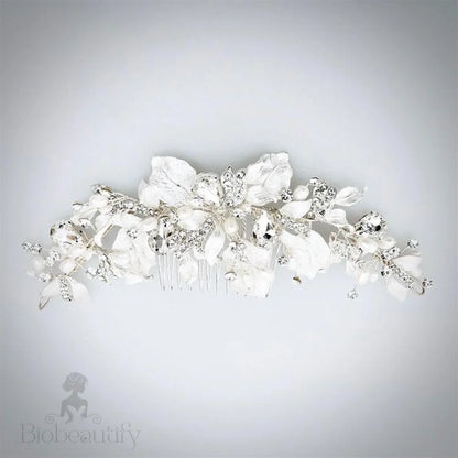 Cassidy Freshwater Pearl Crystal Bridal Hair Comb