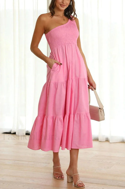 Cassy One Stylish Shoulder Abigail Dress S / 2#