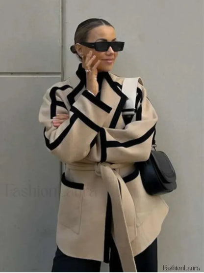 Casual Lace Up Women’s Overcoats