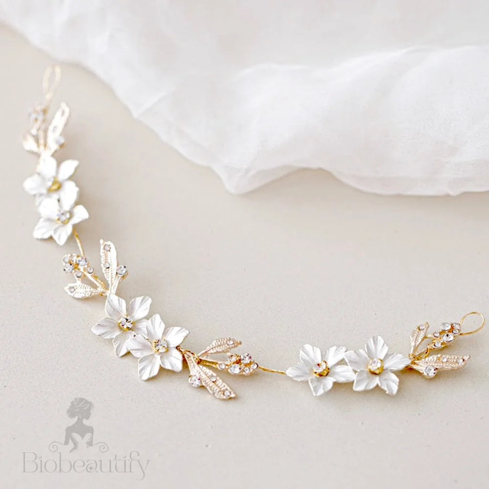 Caylin Romantic Floral Bridal Hair Vine